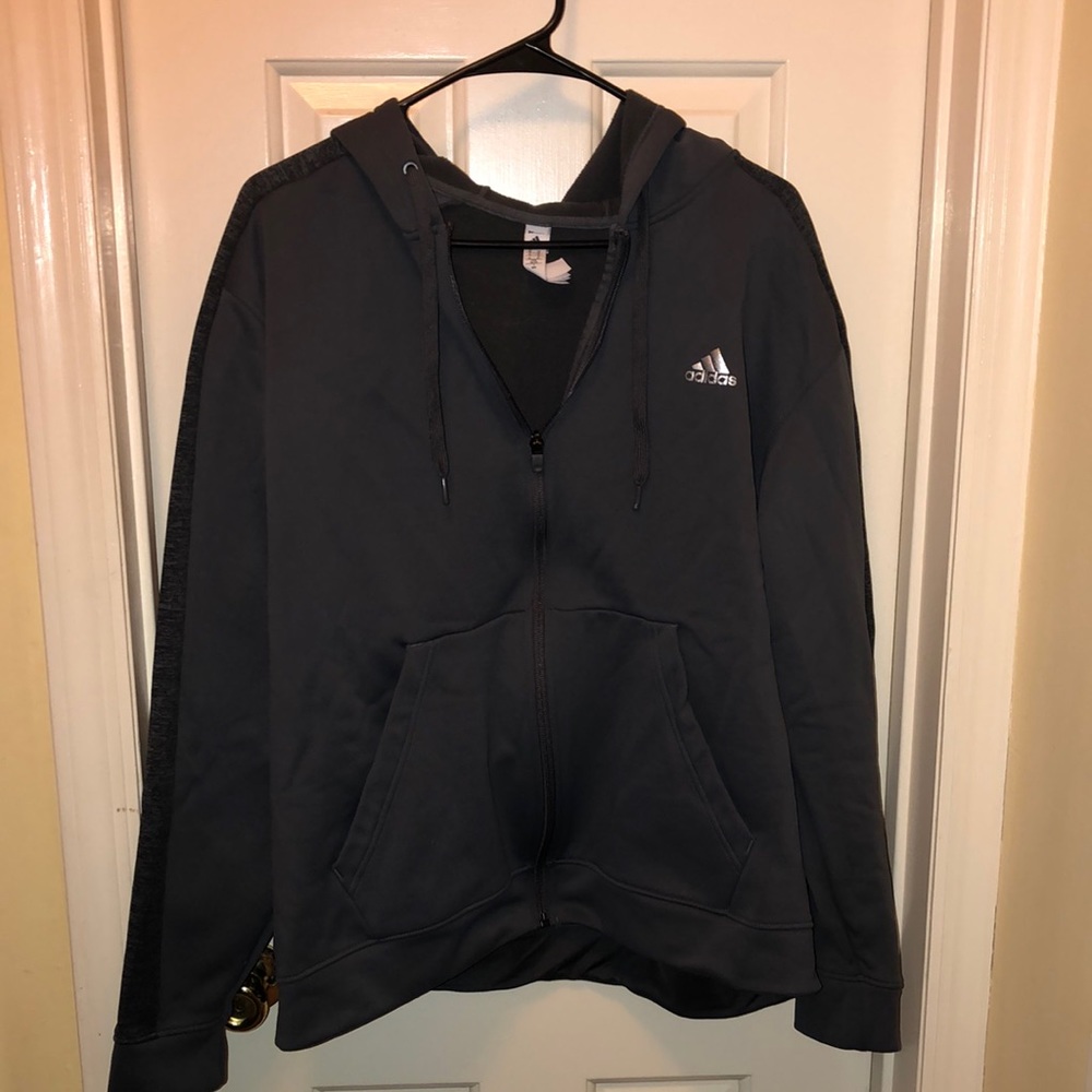 Men’s Grey Zip-Up Hoodie